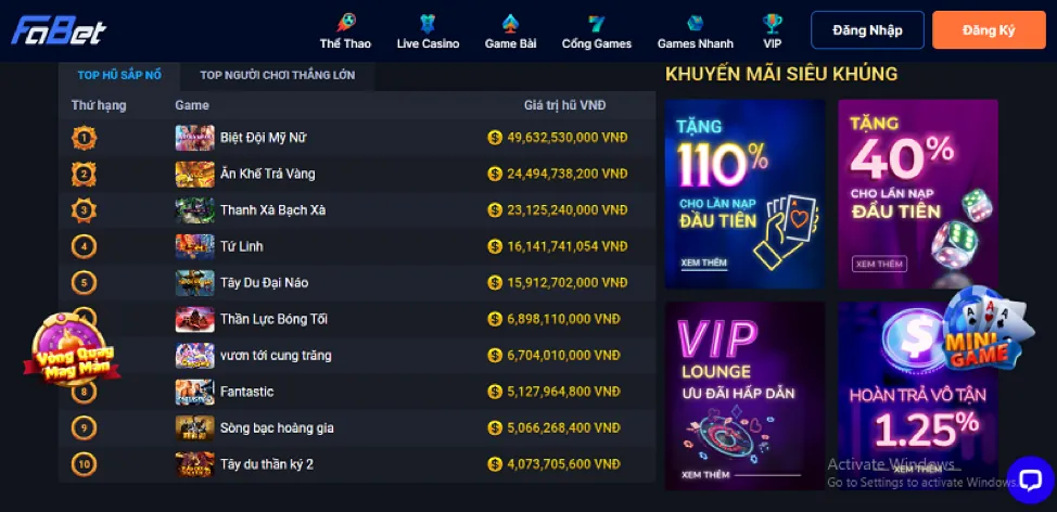 Khuyến mãi chào mừng thành viên mới Win999